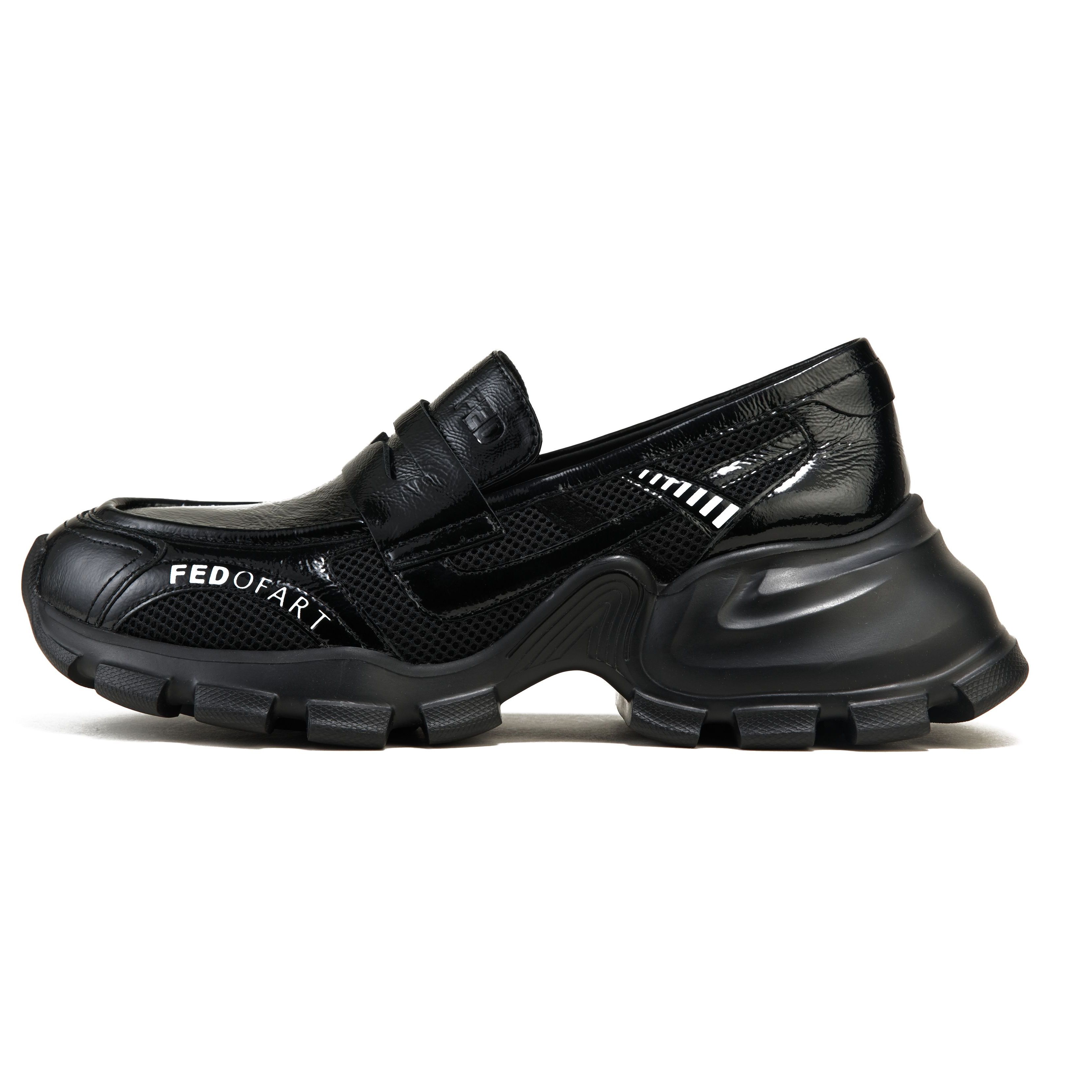 FED Лоферы женские Ink Jade Black/Space Silver/Elegant Beige