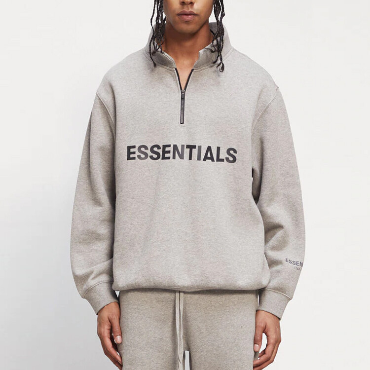 FW20 Толстовка унисекс овсянка Fear Of God Essentials, светло-бежевый — фото 2