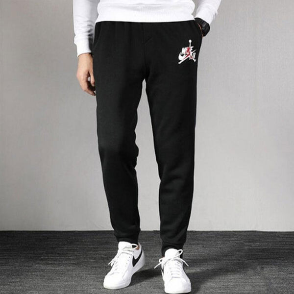 Спортивные штаны Men's Air Jordan Fleece Lined Stay Warm Sports Pants/Trousers/Joggers Black, черный — фото 3
