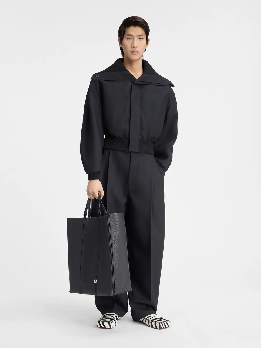 

Бомбер из эластичной резинки Бордо Jacquemus, черный
