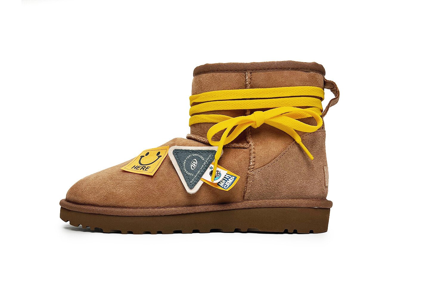 Ботинки зимние UGG Classic Mini женские, бежевый