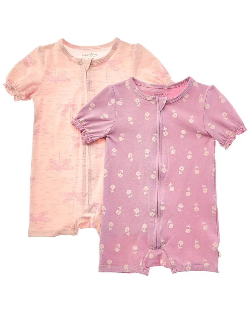 Набор из 2 коротких пижам Poppy & Clay Be Free Shortie Sleeper, фиолетовый