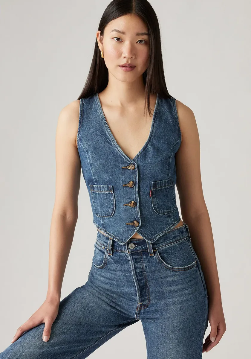 

Джинсовый жилет Levi's "TAILORED VEST DENIM", цвет Big Yikes