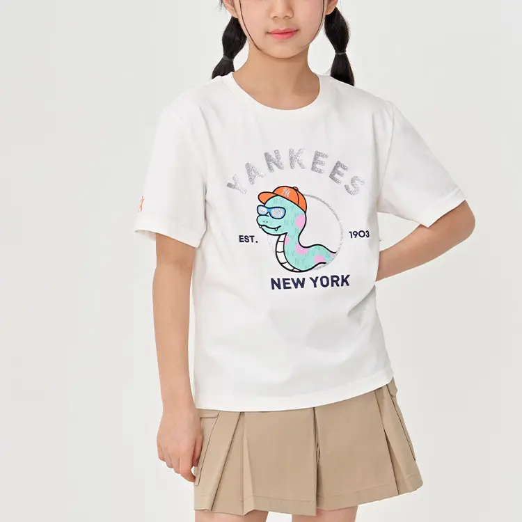 MLB KIDS Футболка New York Yankees SS25 Ivory Kids' — фото 4