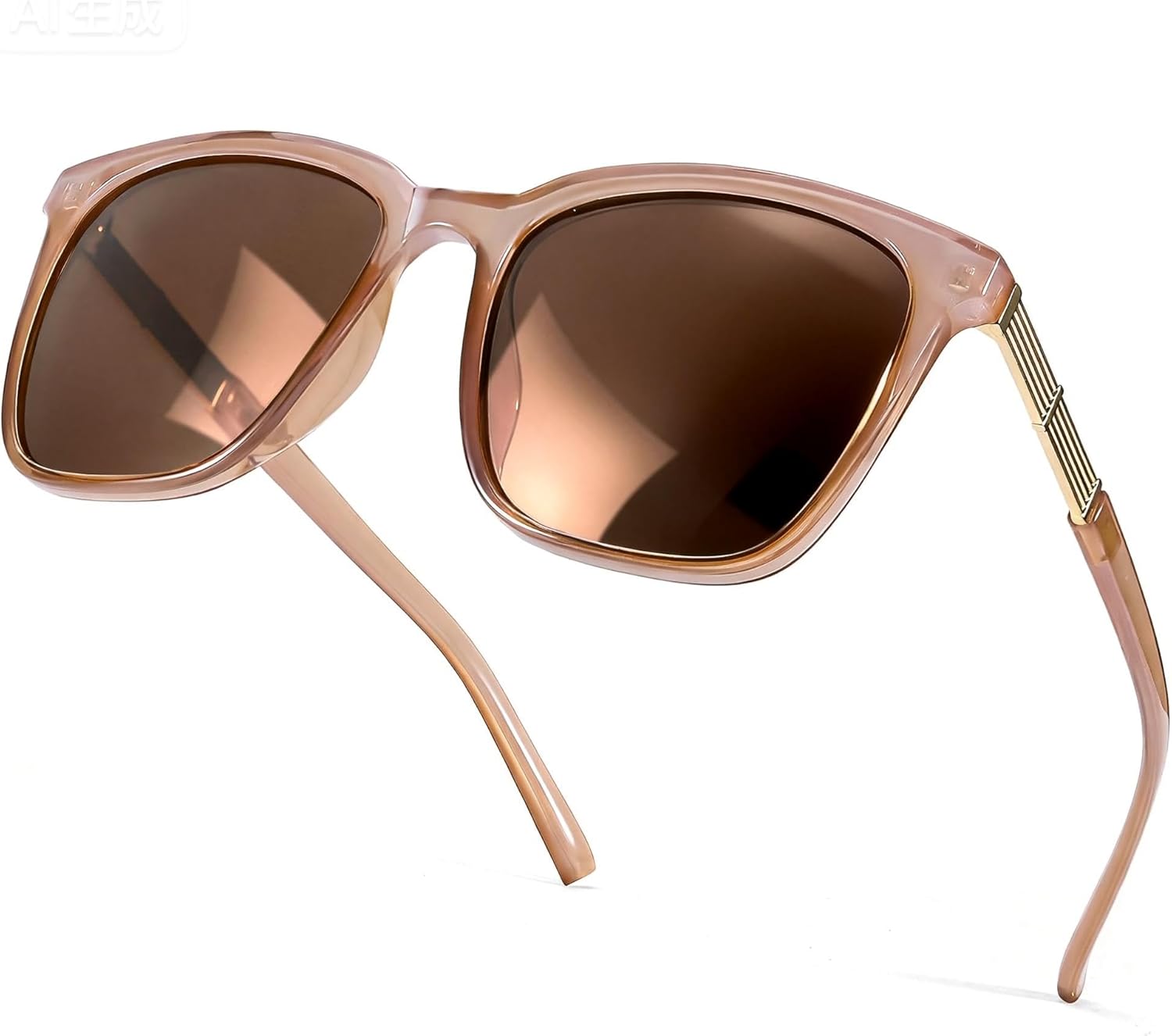 

Солнцезащитные очки SIPHEW увеличенного квадратного размера для женщин | Легкие модные солнцезащитные очки со 100% защитой от УФ-излучения UV400 | Модные зеркальные линзы, A12-coffee Frame,tea Lens