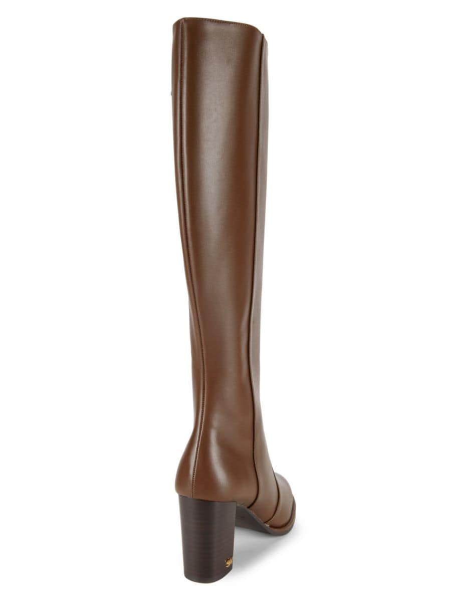 Кожаные сапоги до колена Ryland 76MM Stuart Weitzman, цвет Espresso — фото 3