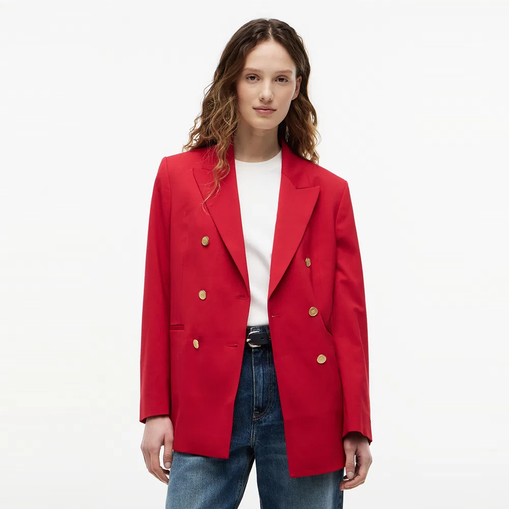 Женский вневременной шерстяной блейзер красный от Tommy Hilfiger Women