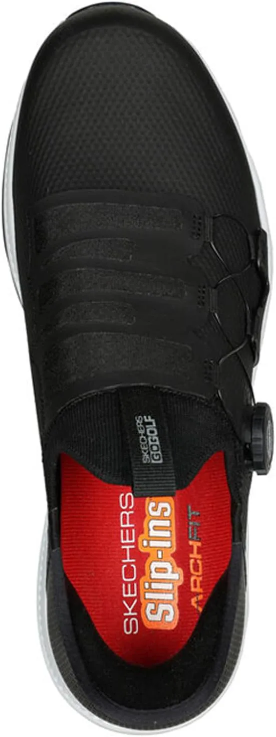 

Мужские гольф-туфли Skechers Go Golf Elite 5 Arch Fit водонепроницаемые с удобной посадкой, черно-белый