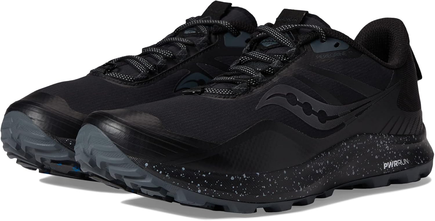 Мужские трейловые кроссовки Saucony Peregrine Ice+3, черный — фото 2