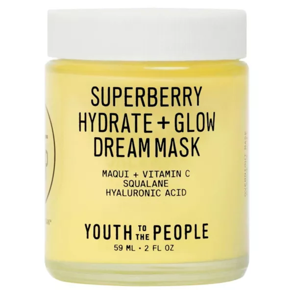 

Superberry hydrat + Glow Dream ночной крем + маска с витамином С Youth To The People, объем 57 мл