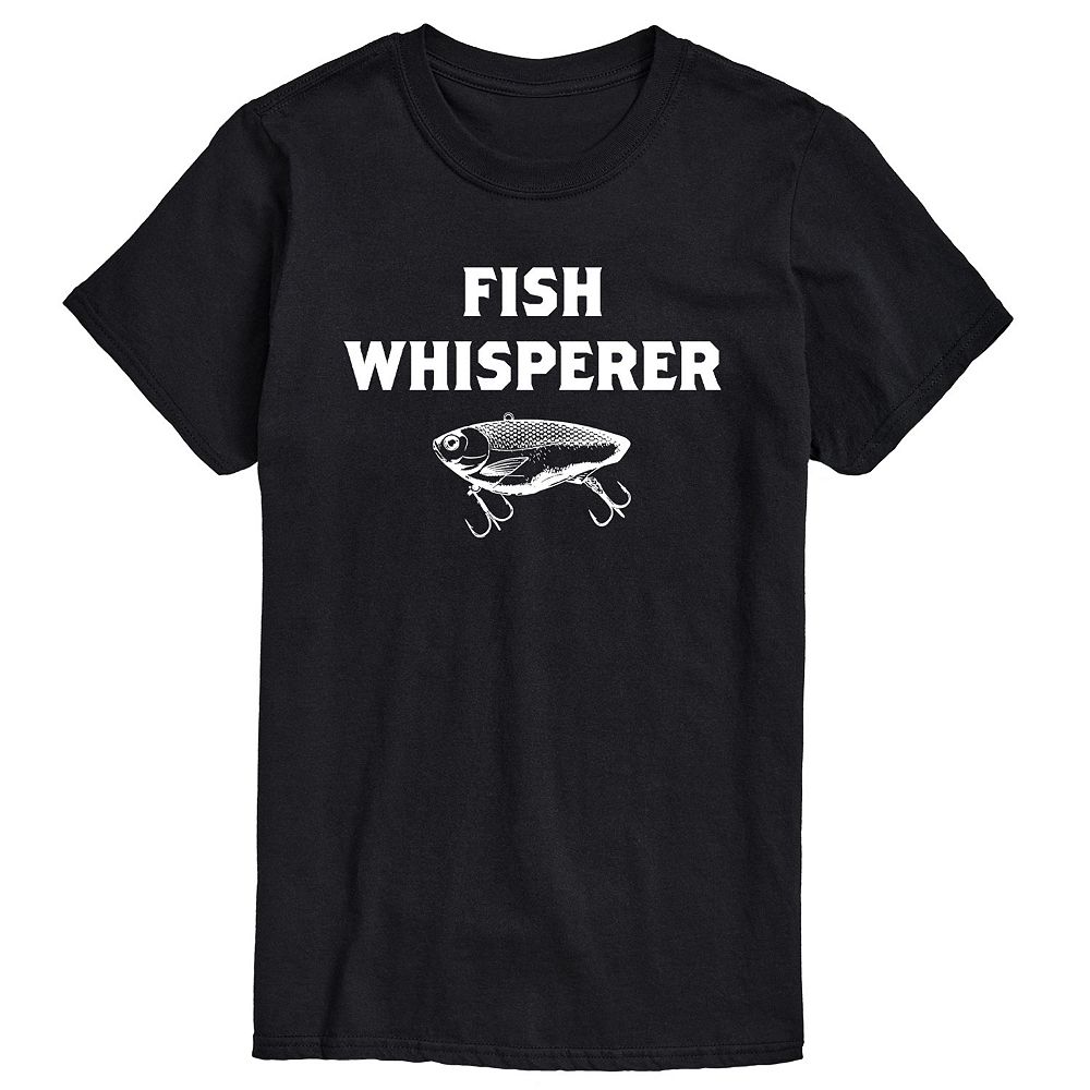 

Мужская футболка с рисунком Fish Whisperer Licensed Character, черный