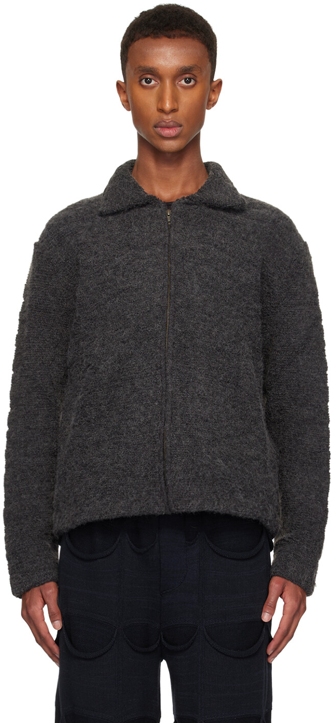 

SSENSE Эксклюзивная серая куртка Towel Zip BT Isa Boulder