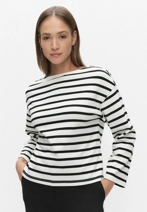 

Полосатая блузка с длинными рукавами от esther Stockh Lm, Stripe Black Wh