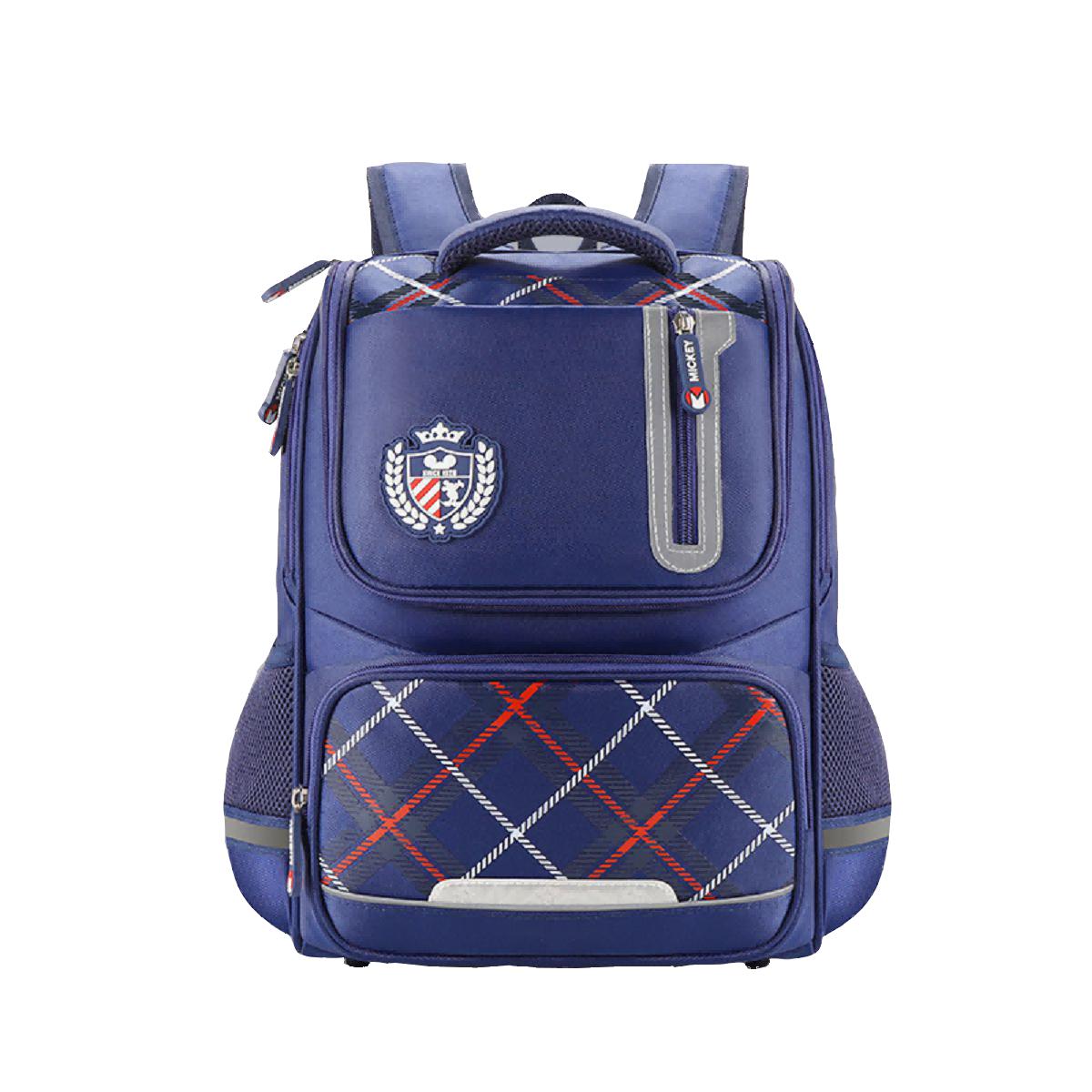 

Disney Полиэстеровый рюкзак унисекс синий с розовым, British Style Navy Blue for Grades 1-3