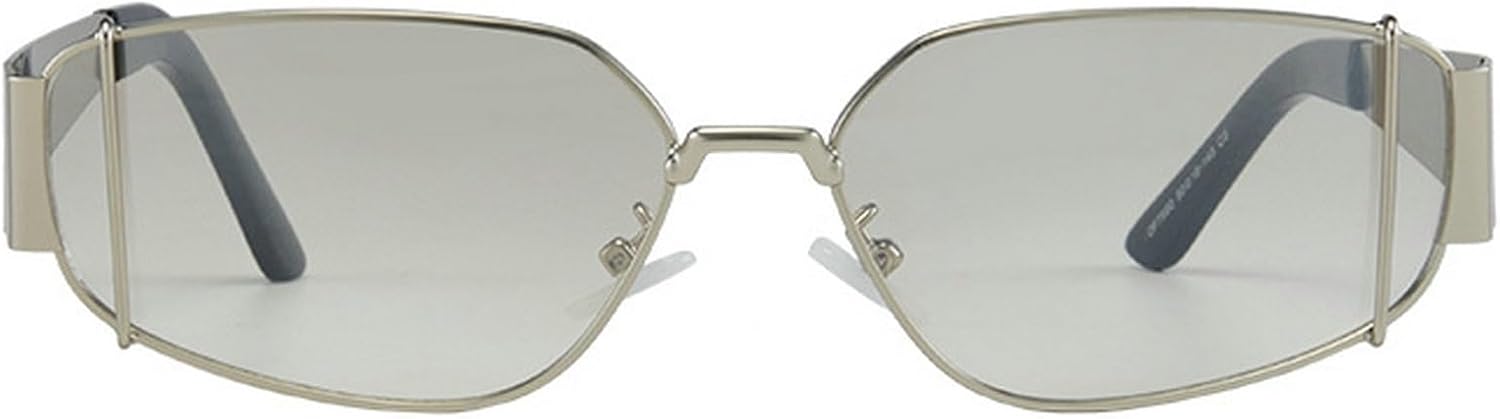 

Ретро-солнцезащитные очки «кошачий глаз» для женщин и мужчин, защита от УФ-излучения UV400, модные многоугольные линзы, металлическая оправа, градиентные коричневые солнцезащитные очки с защитой от УФ-излучения mincl, Silver