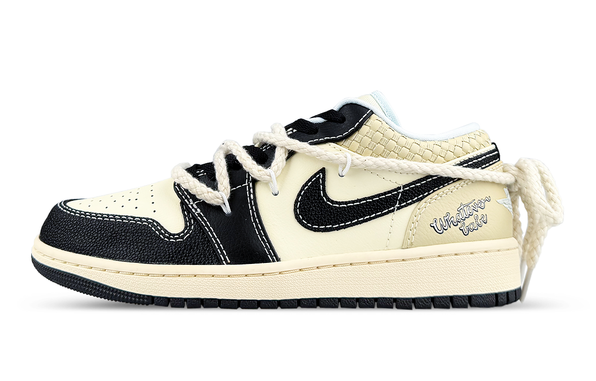 

Jordan Баскетбольные кроссовки Air 1 Low Top Vintage, мужские, бежево-черные
