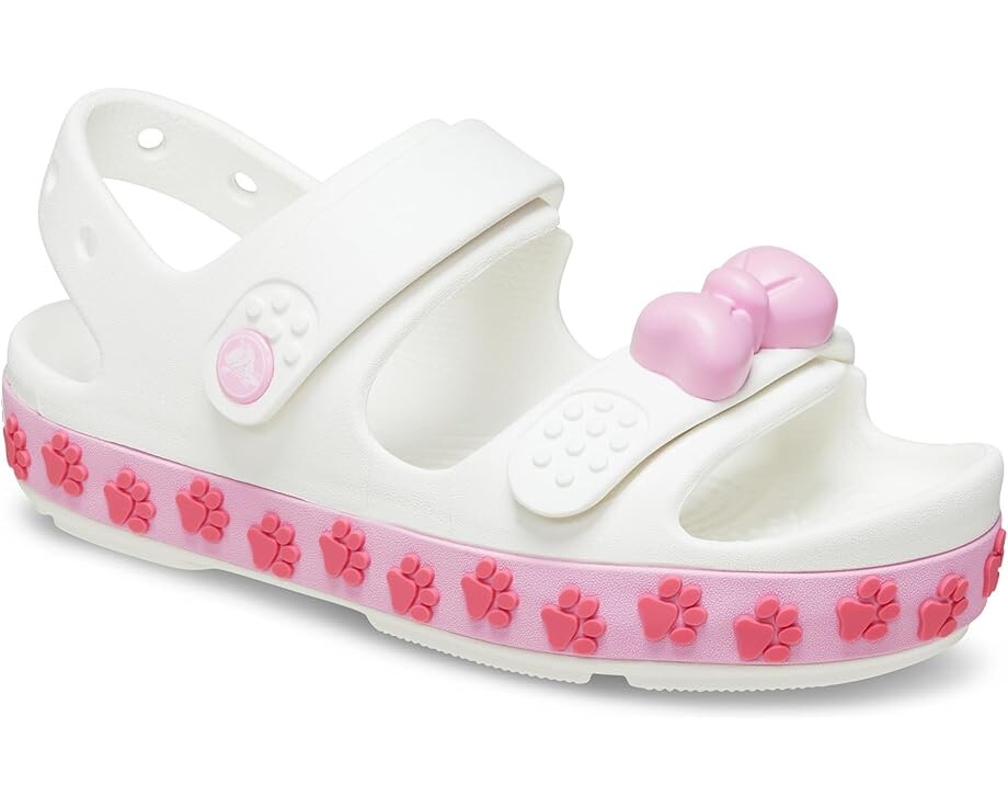 

Сандалии Crocs Kids Crocband Cruiser Sandals, цвет White/Pink Tweed