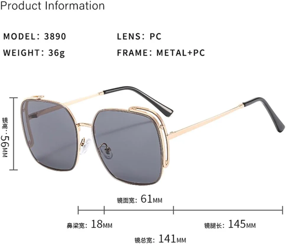 

Солнцезащитные очки UV400 для мужчин и женщин | Большой размер, градиентный коричневый цвет | для вождения и занятий спортом на открытом воздухе generic, C5