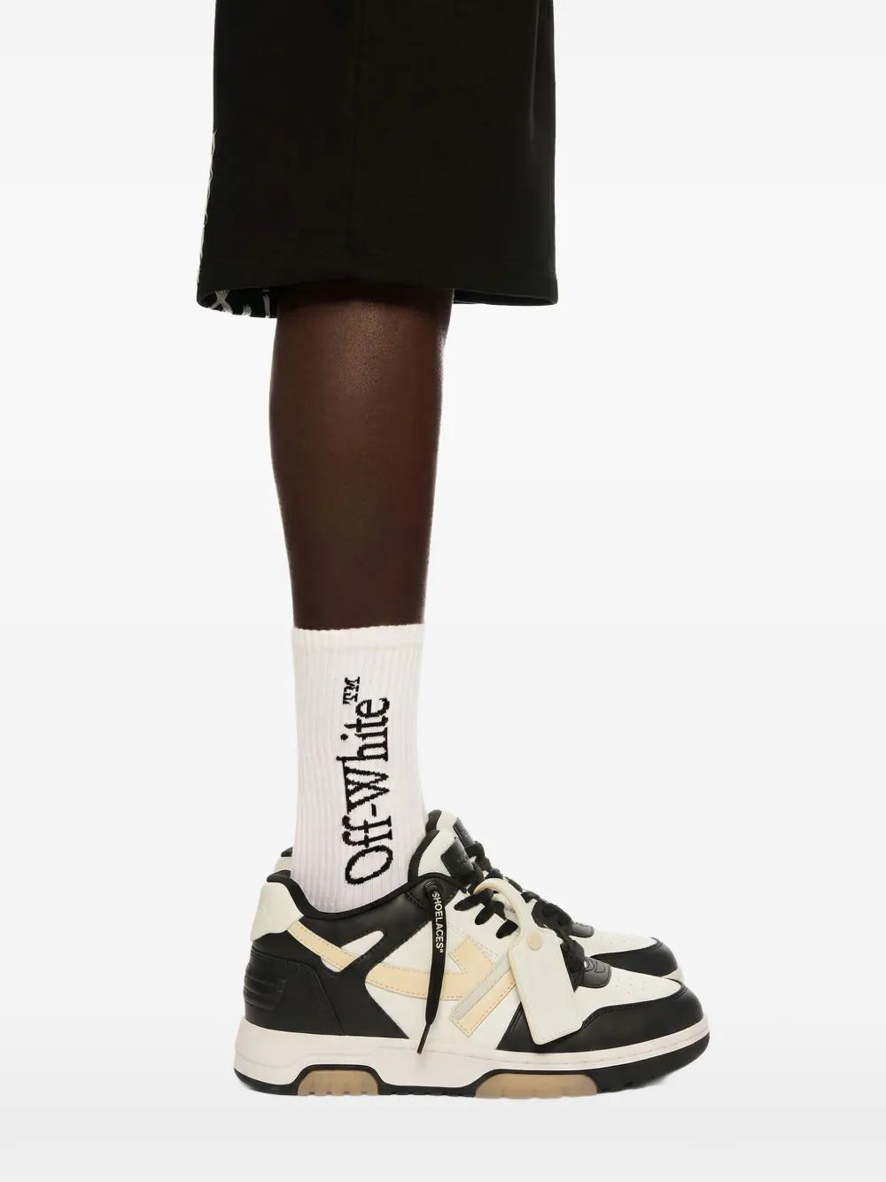 Кроссовки на шнуровке с фиксирующим задником Off-White, черный — фото 4