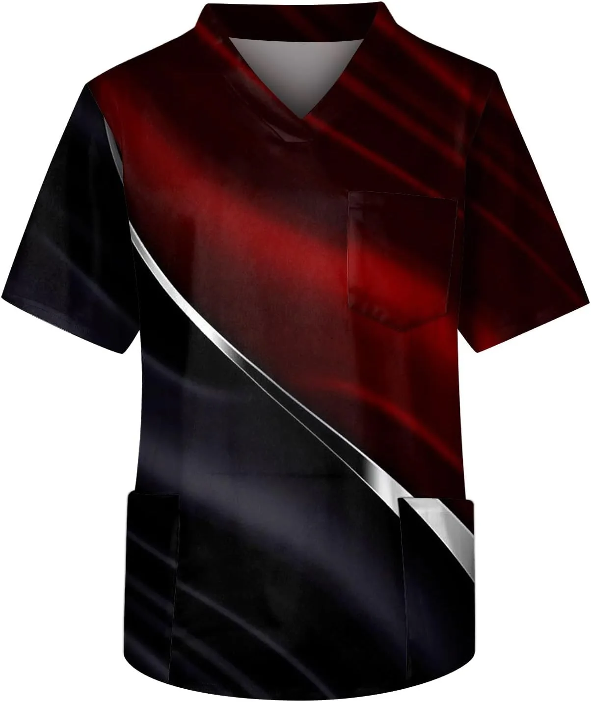 

Мужская летняя футболка с V-образным вырезом и карманом, S-5XL