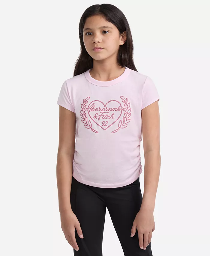 

Детская футболка Laurel Heart Abercrombie Kids, розовый