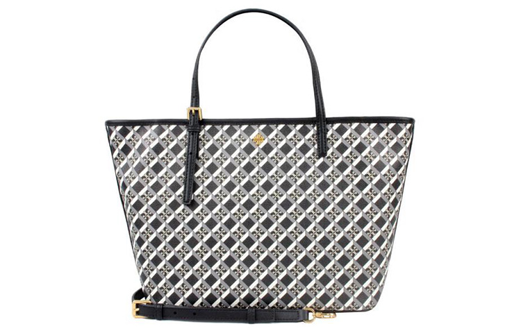 

TORY BURCH Сумка-шоппер из ПВХ, сумка-шоппер, сумка на плечо, сумка-туба, женская, черная