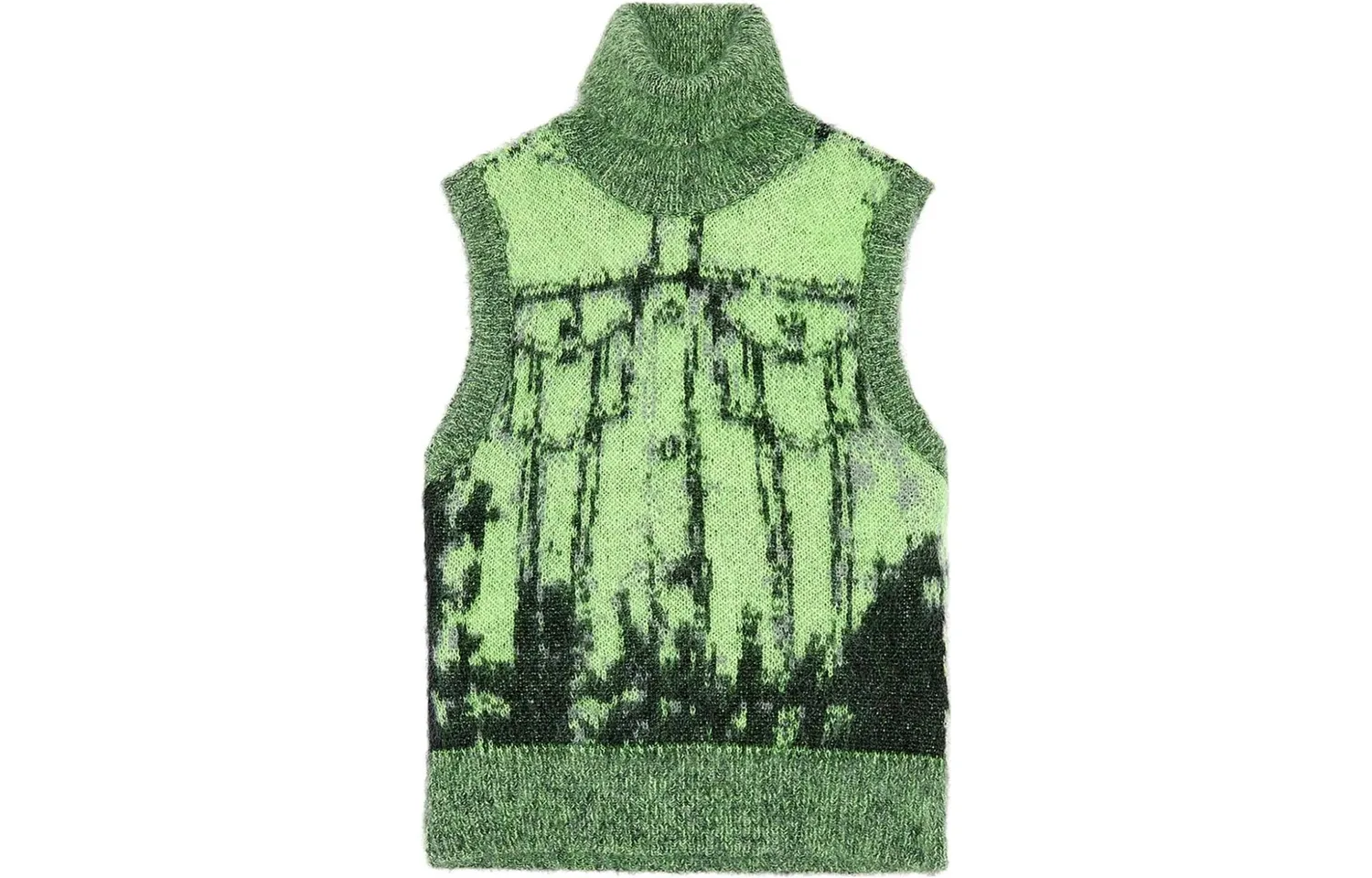 DIESEL Вязаный жилет M Sifnos 'Black/Green'