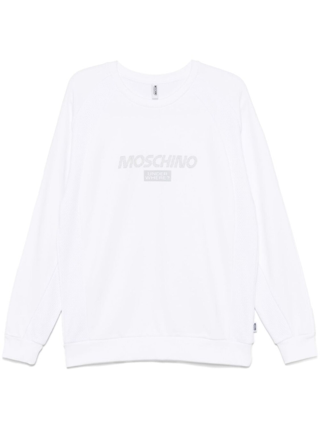 

Moschino толстовка с логотипом, белый