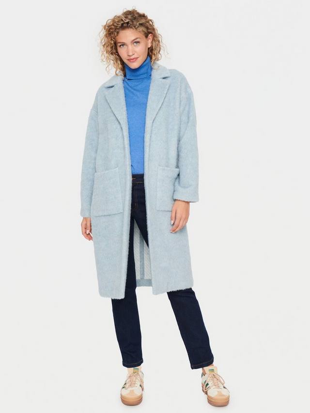 

Пальто из смеси шерсти cora Saint Tropez, цвет Windward Blue Melane