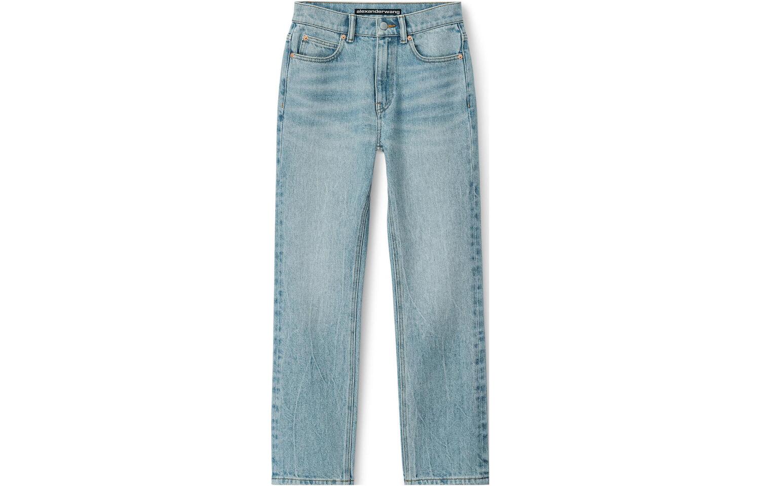 Джинсы Mid Rise Straight Leg Alexander Wang, синие — фото 2