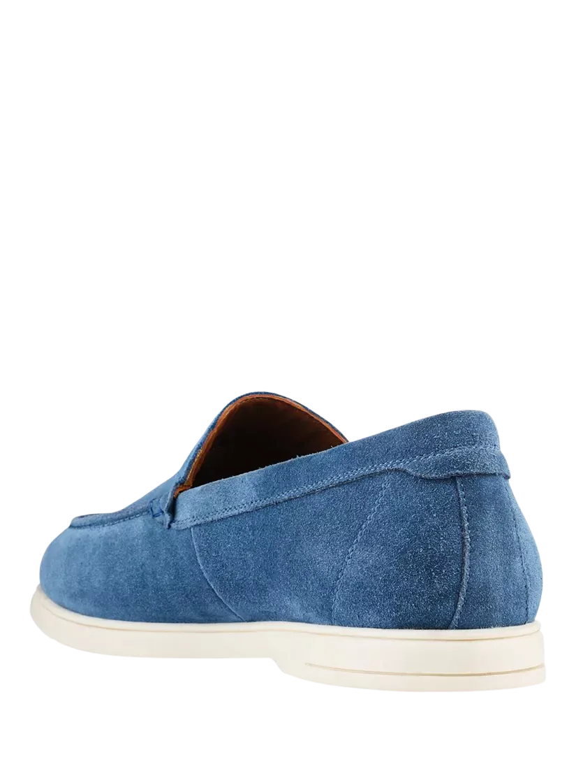 Замшевые лоферы Raiden Jones Bootmaker, Blue Suede — фото 3