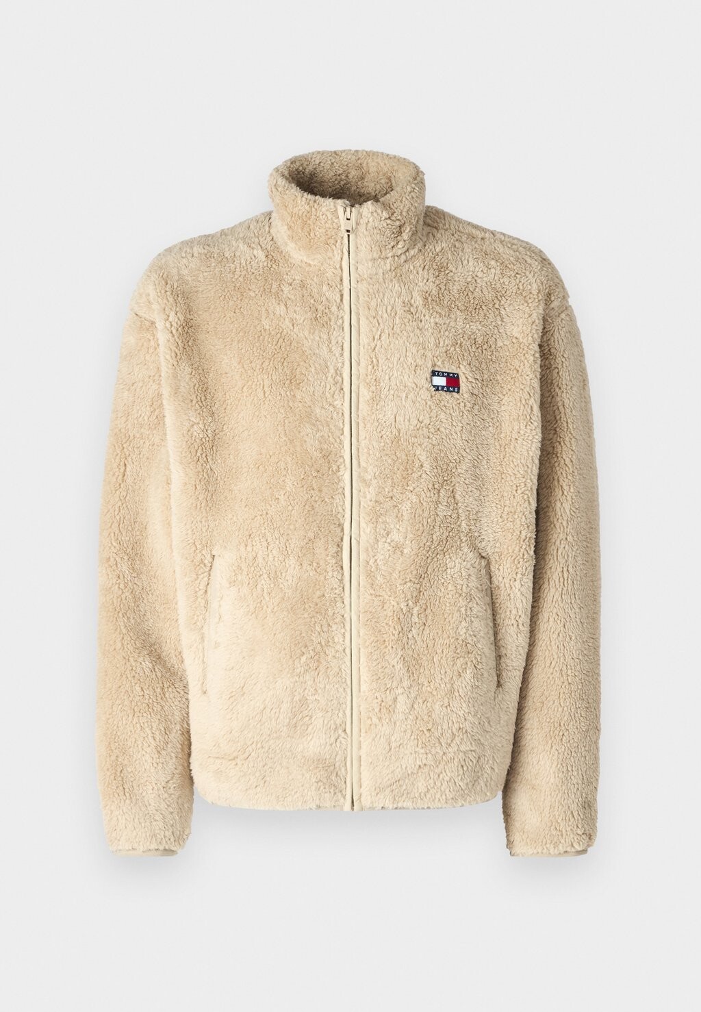 

Флисовая куртка BADGE FLUFFY Tommy Jeans, бежевый