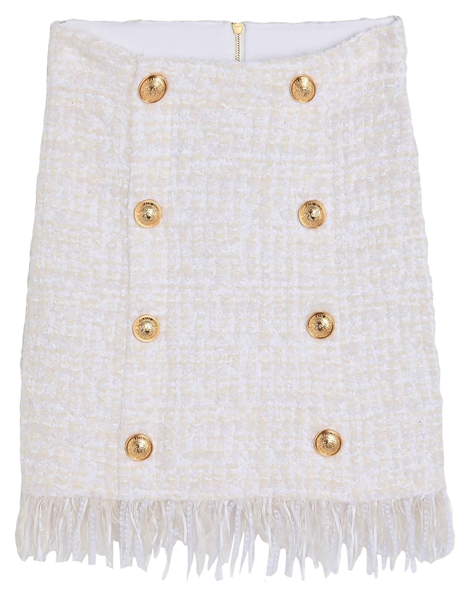 

Юбка миди Balmain, слоновая кость