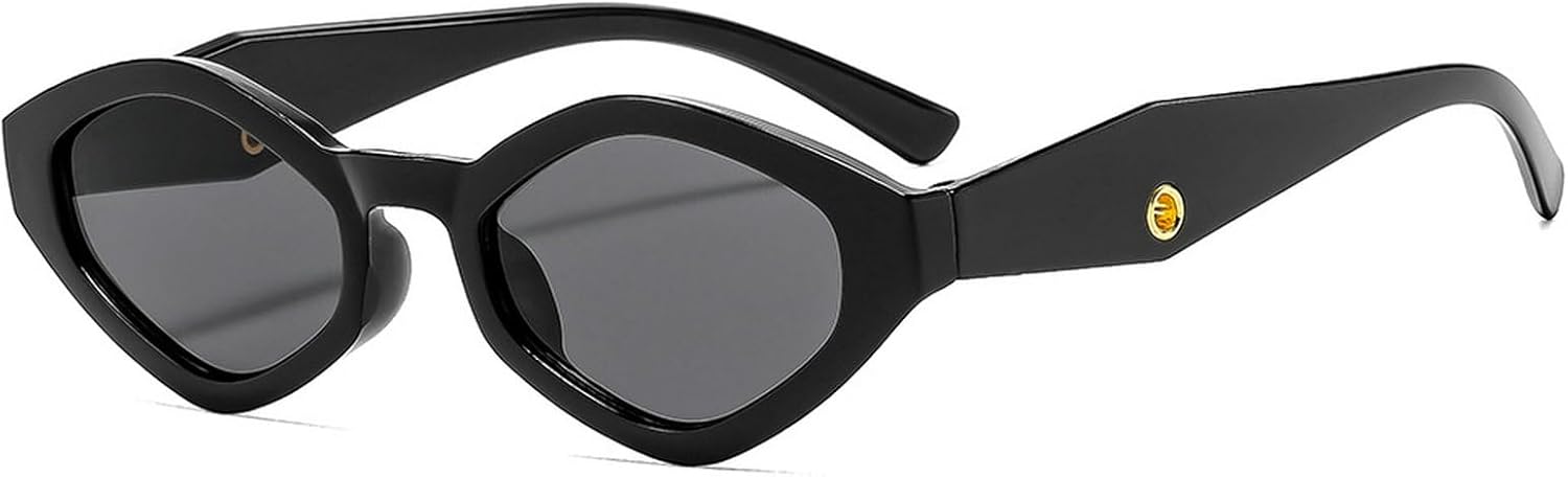 

Ретро-солнцезащитные очки с ромбовидным рисунком для женщин, очки «кошачий глаз», легкие очки в стиле 90-х, модные солнцезащитные очки с защитой от УФ-излучения mincl, C2