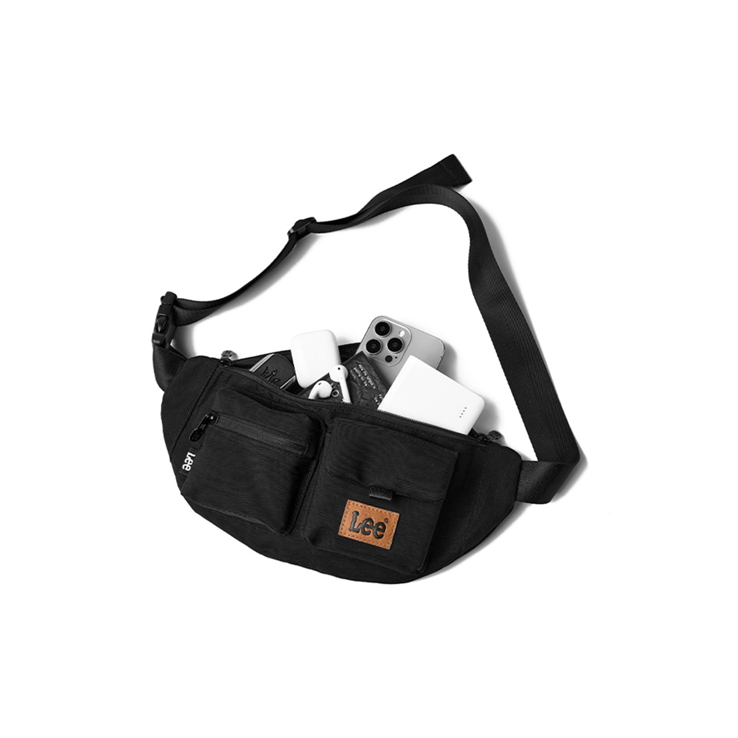 

Lee Оксфордский поясной рюкзак унисекс черный, Black