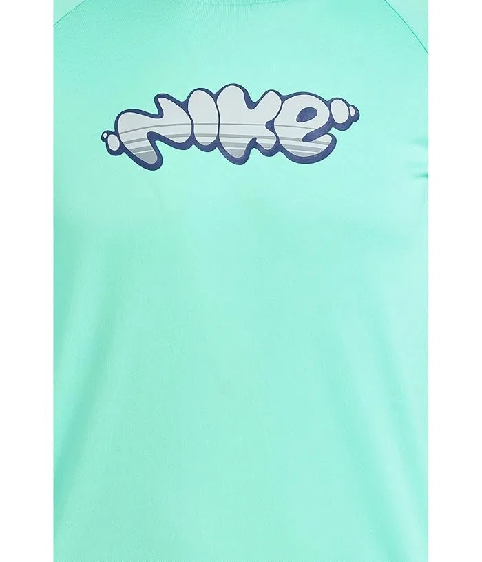 Купальный костюм с длинным рукавом и шортами Nike Kids, Bleached Turquoise — фото 3