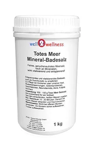 Натуральная крупная соль Мертвого моря для ванн и сауны Well2Wellness