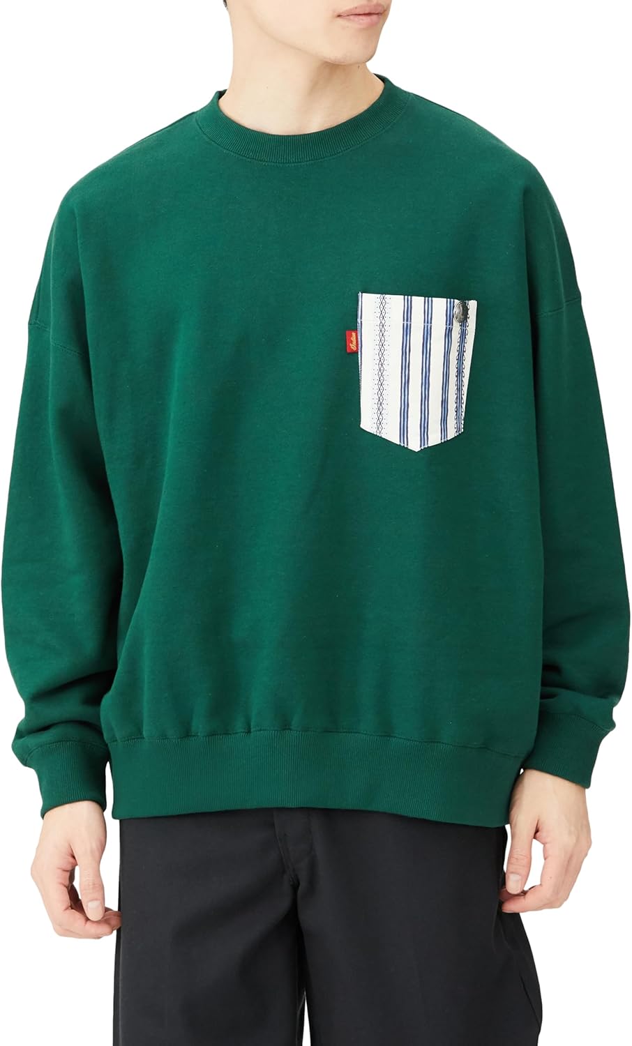 

Индийская толстовка, большая толстовка, оригинальный принт на кармане и кончо Indian, белый/синий