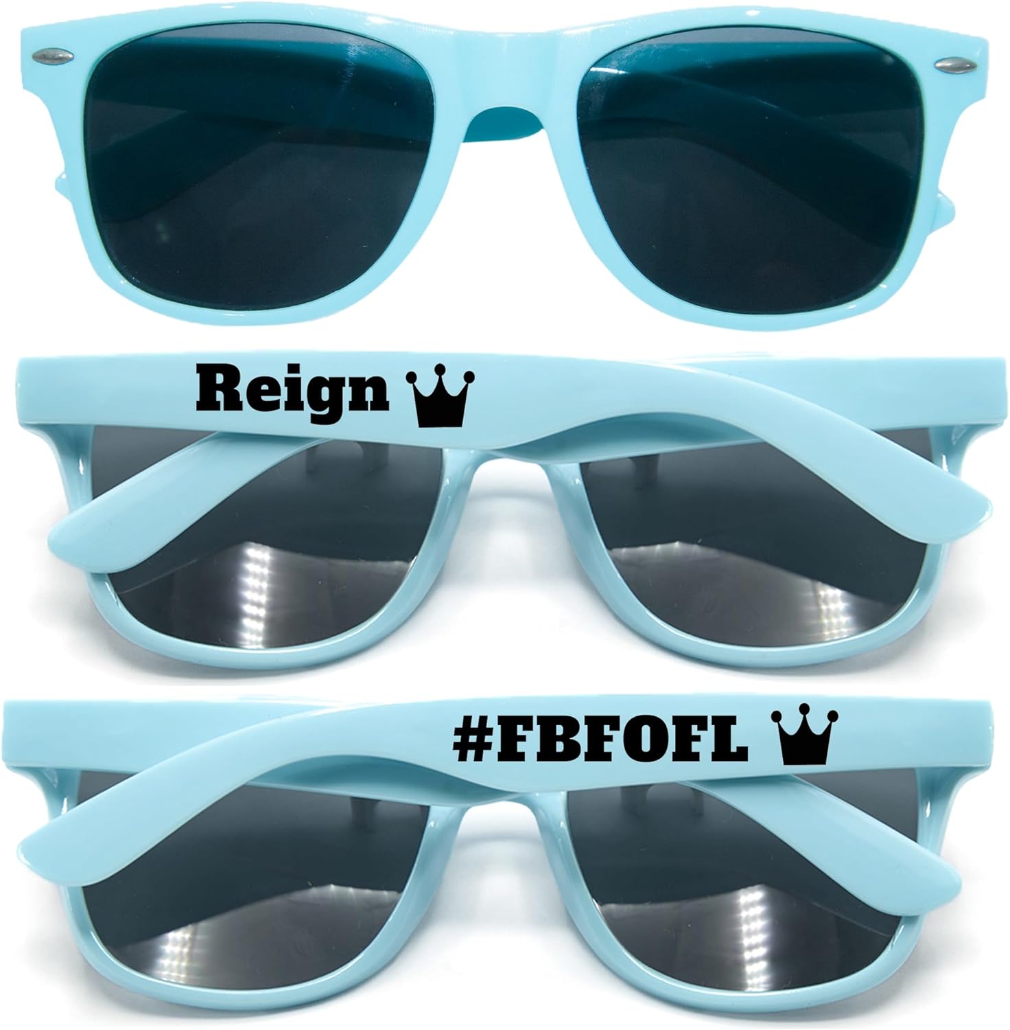 

10 штук солнцезащитных очков на заказ, персонализированные сувениры для вечеринок, свадеб, гостей, музыкальных шоу, дней рождения, девичников, подружек невесты, сада, выпускного бала 2024 года (голубой цвет) GZLDGIFTS, Cyan