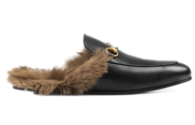 Сандалии Gucci Princetown Series Wool Slipper Black 397647-DKHH0-1063 — фото 2