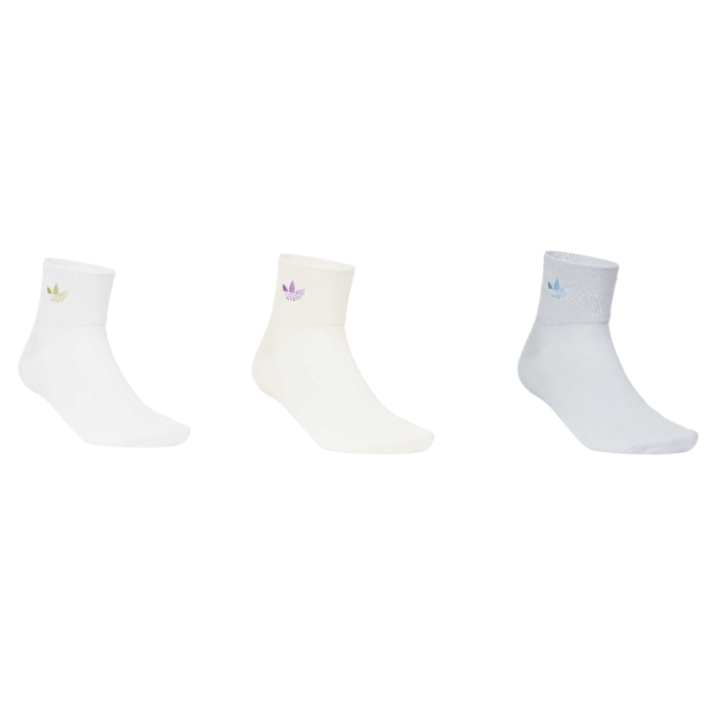 ORI ANK носки до середины икры унисекс набор из 3 пар смешанные цвета Adidas Originals, 3 Pack (Mixed Color) — фото 3