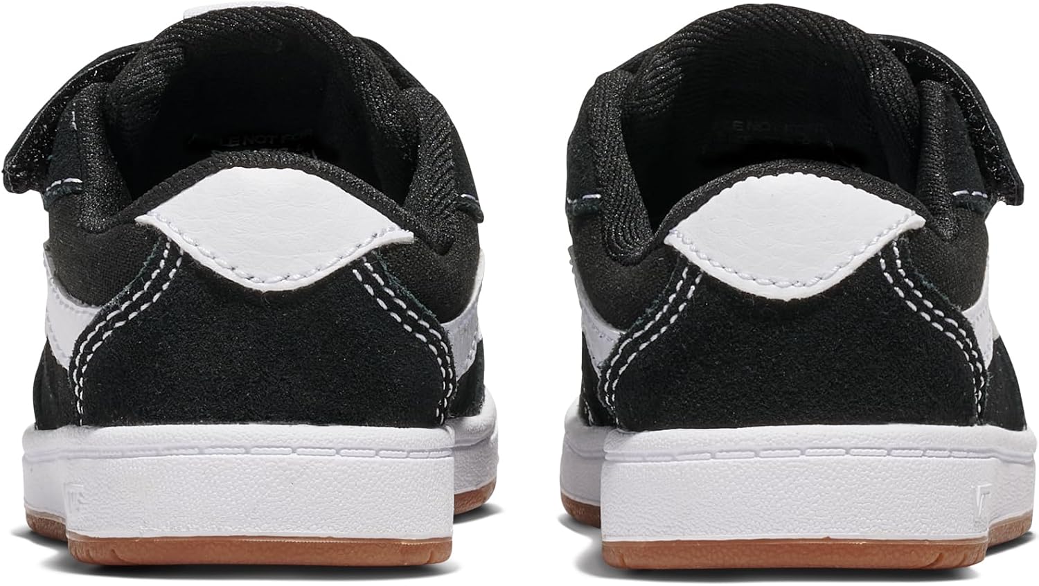 Кроссовки Vans Unisex-Child Ryland Ls V | Retro Court, детская обувь для первых шагов, Suede/Canvas Black/White — фото 3