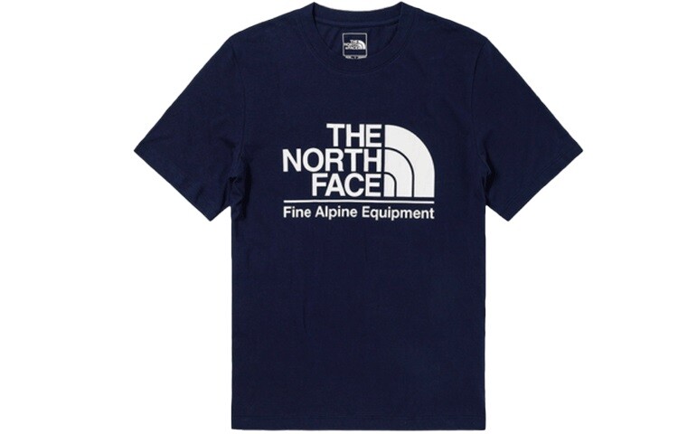 

Футболка унисекс темно-синяя The North Face, темно-синий