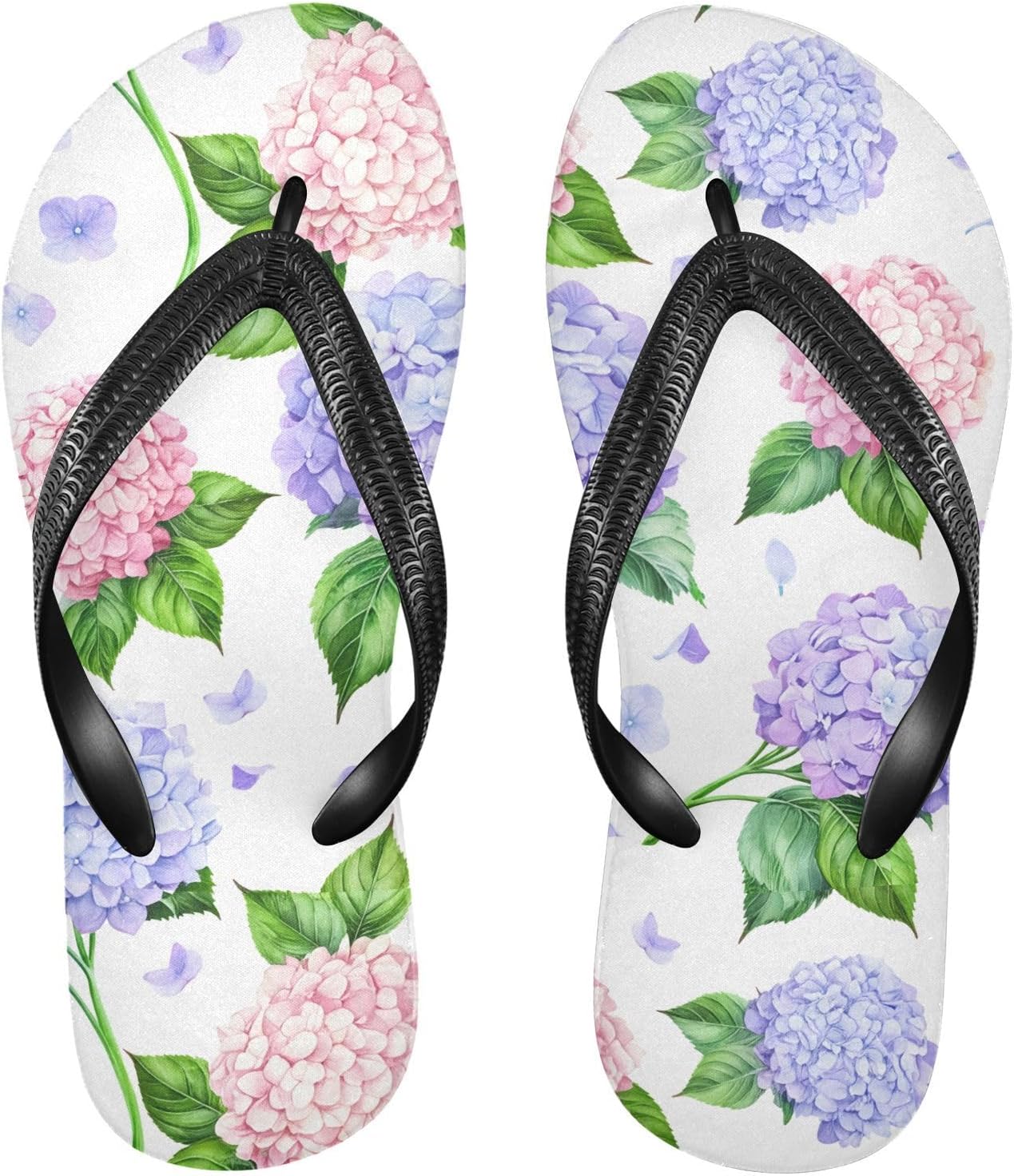 

Вьетнамки с цветком гортензии белого цвета, пляжные шлепанцы, резиновые нескользящие летние тапочки для женщин и мужчин, для прогулок Sinestour