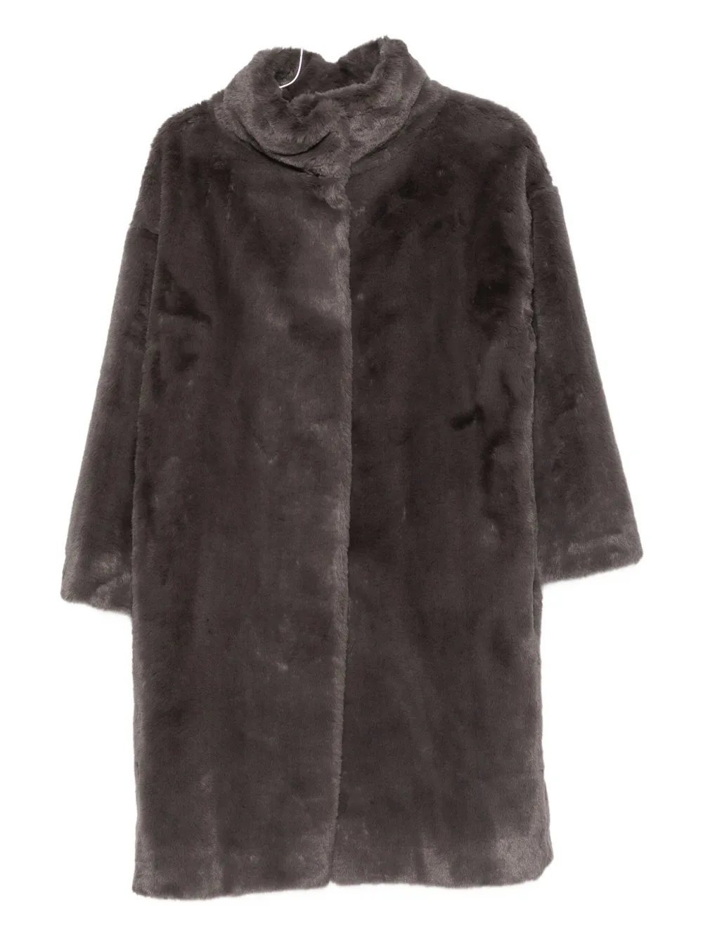 

Пальто с воротником-стойкой Herno, серый