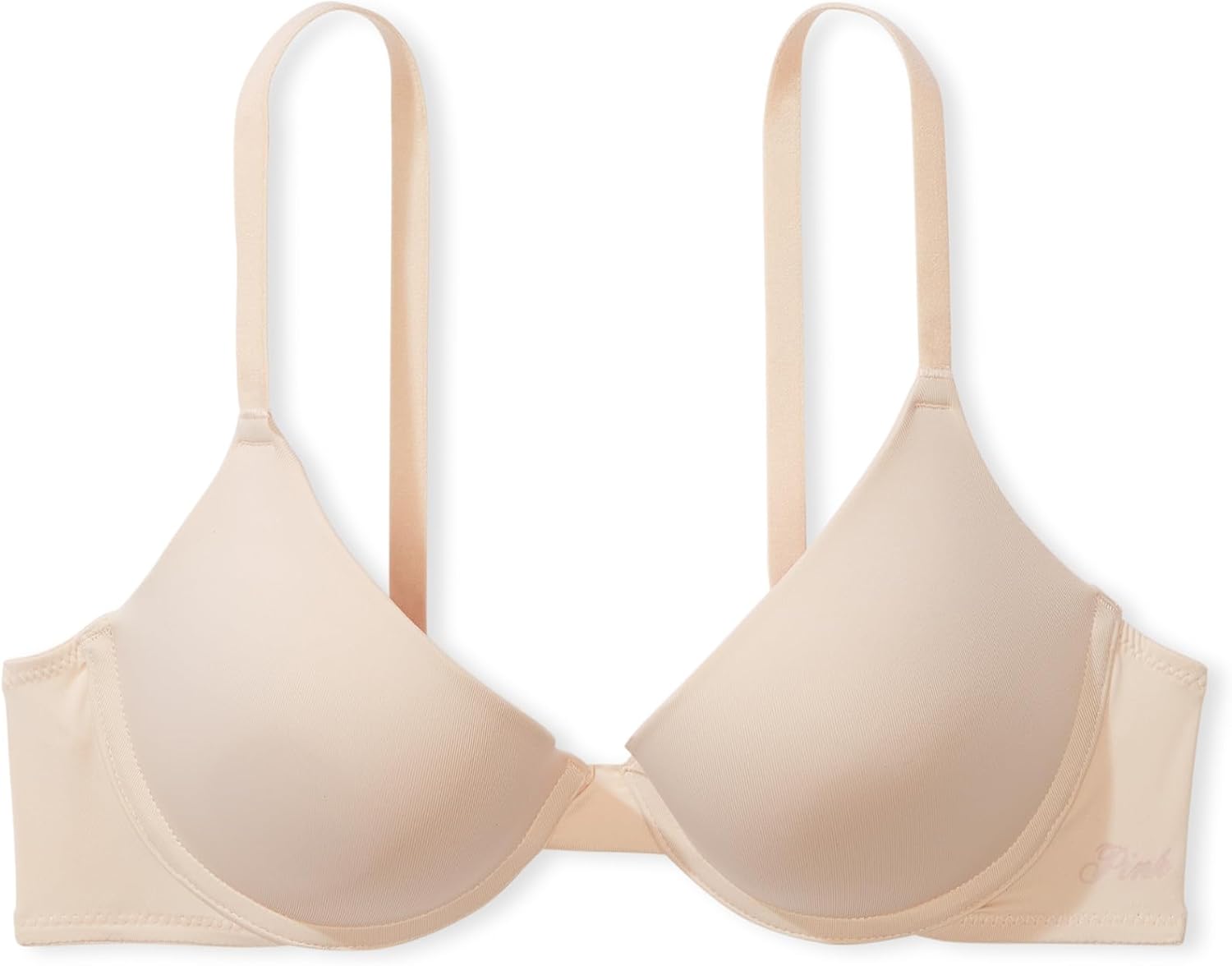 Женский бюстгальтер Victoria's Secret Pink Wear Everywhere Push Up, бежевый — фото 3