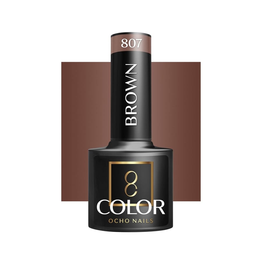

OCHO NAILS Гибридный лак для ногтей коричневый 807 -5 г Active Shop