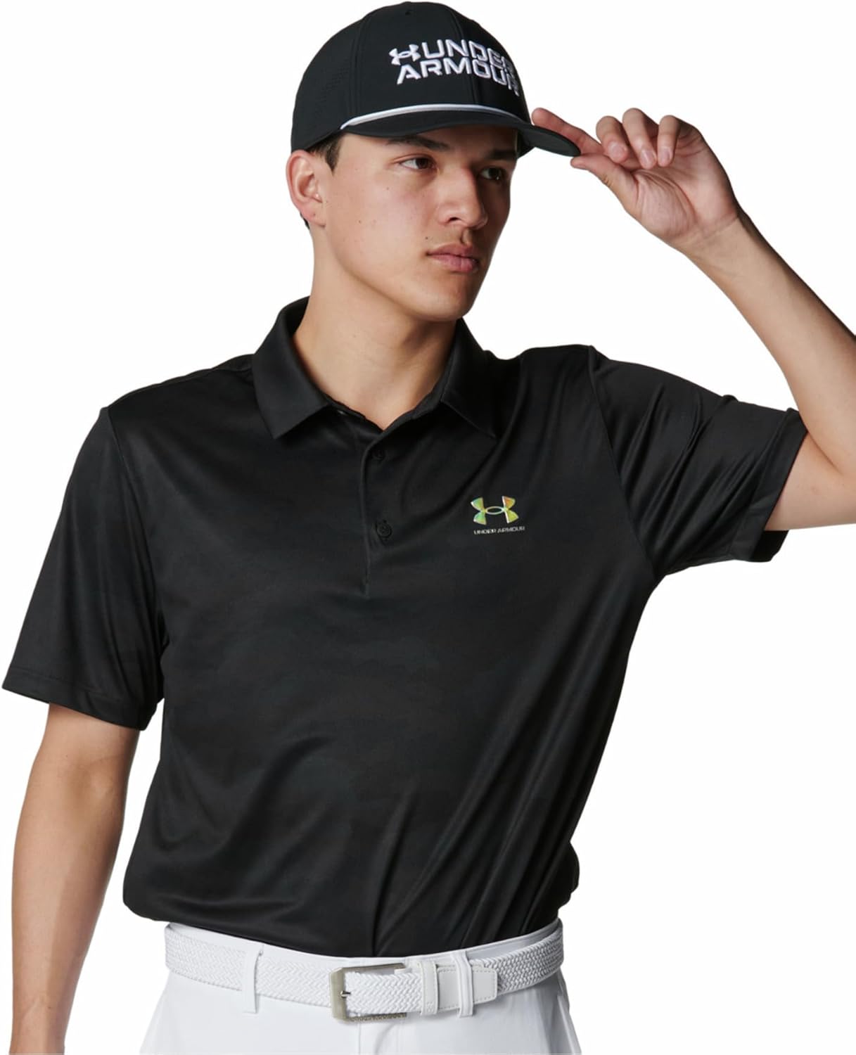 

Мужская рубашка-поло для гольфа UNDER ARMOUR UA ArmorDry Camo, черный