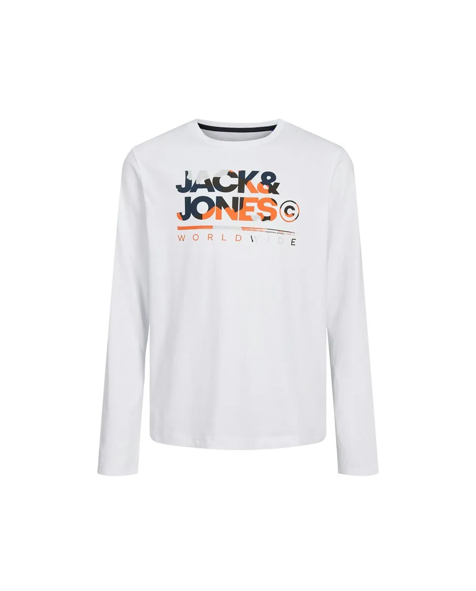 

Футболка для мальчика с длинным рукавом Jack & Jones, белый