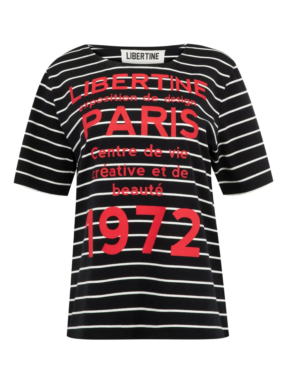 

Футболка Paris в полоску (1972 год) Libertine, черный